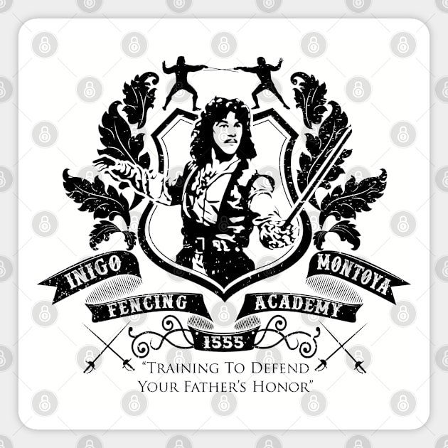 Inigo Montoya Fencing Academy Magnet by Alema Art